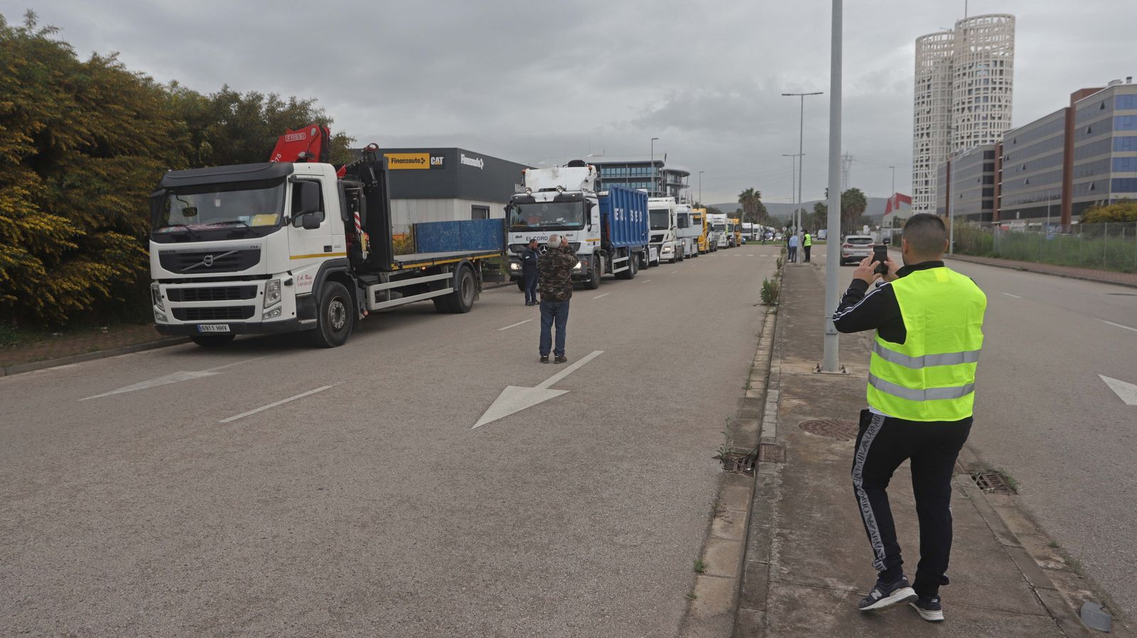 Fotos de la marcha de camiones en el Campo de Gibraltar