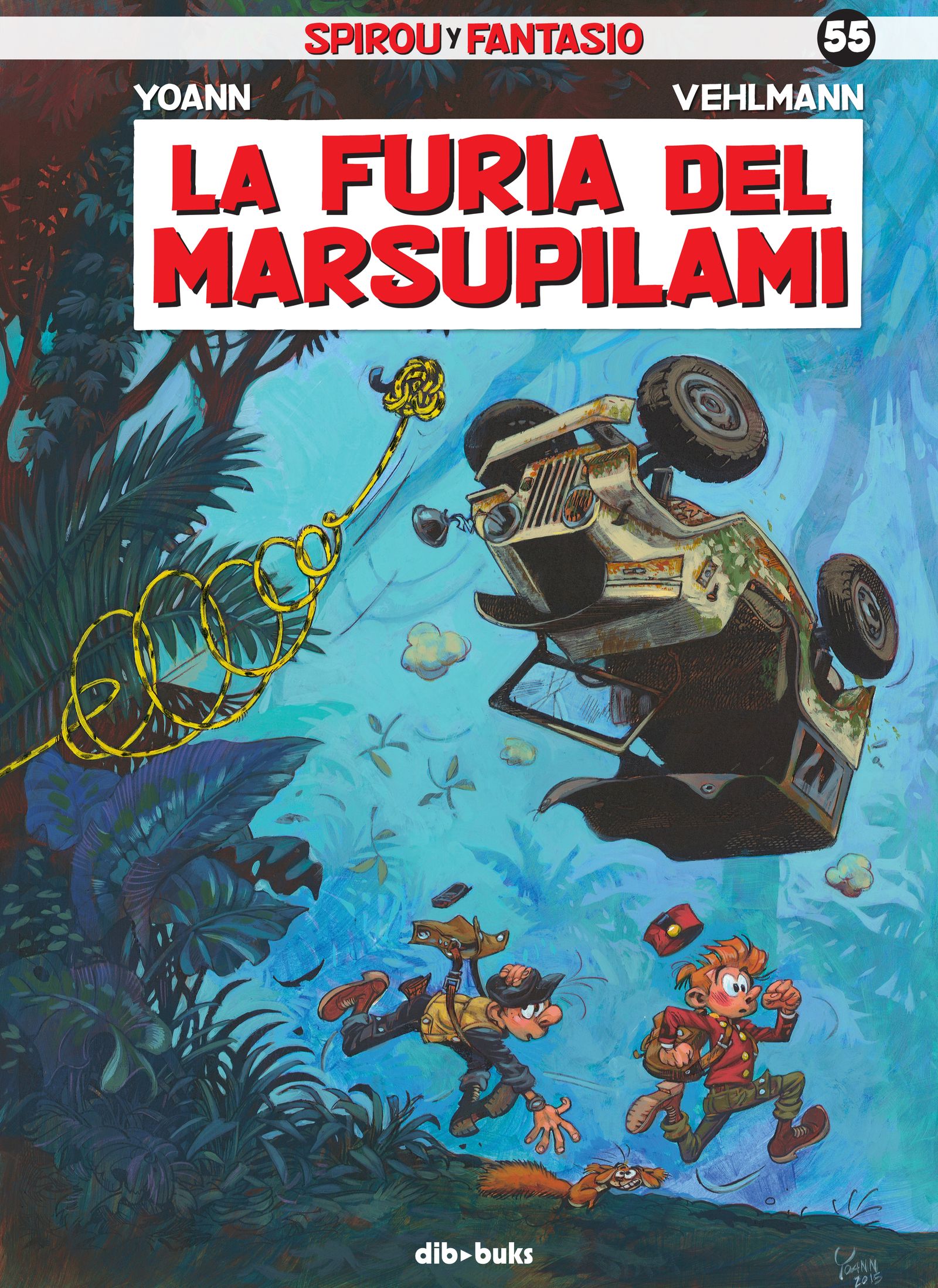 Detalle de la portada del cómic.