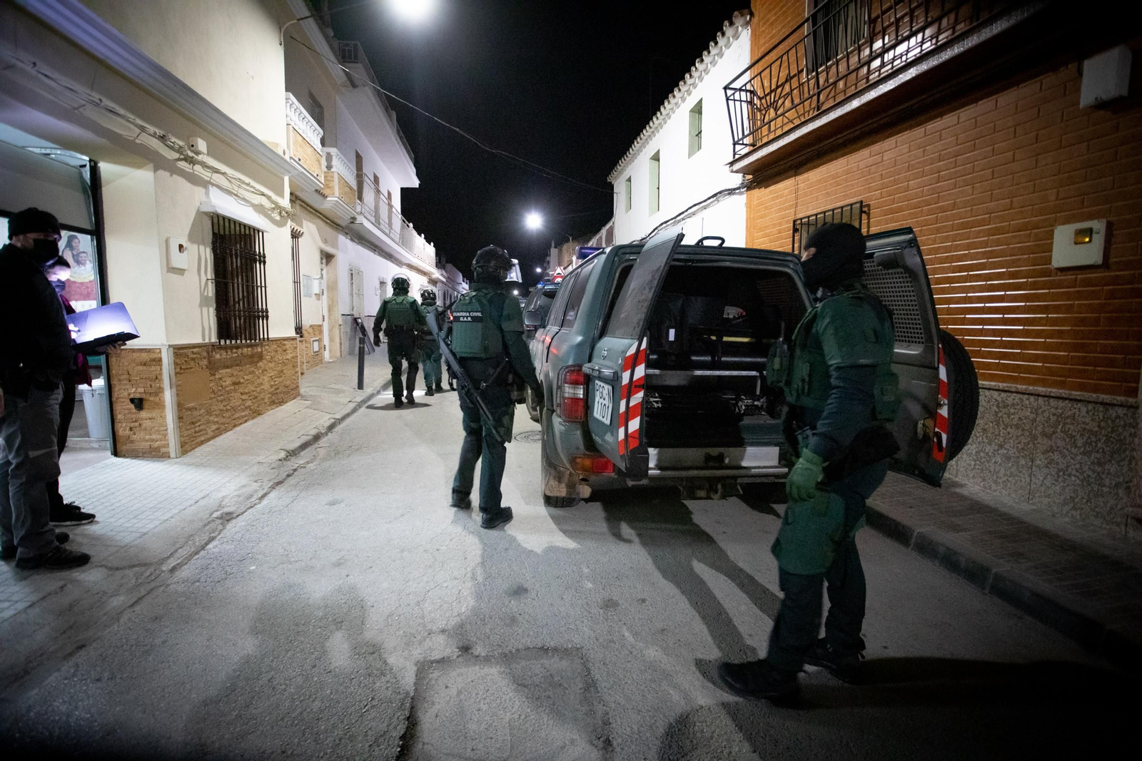 Operación de la Guardia Civil contra el clan de Los Piños en Puerto Serrano