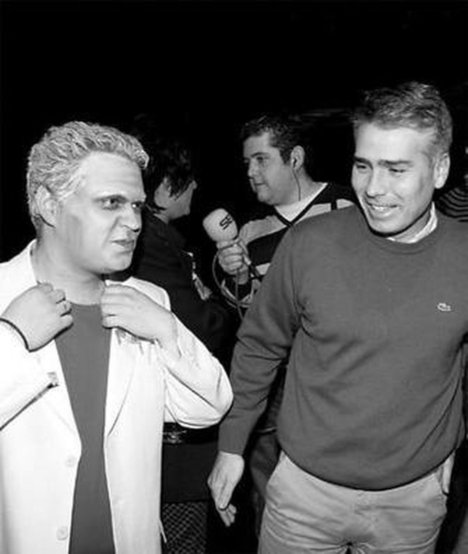 Chicho González junto a Vicente Sánchez.