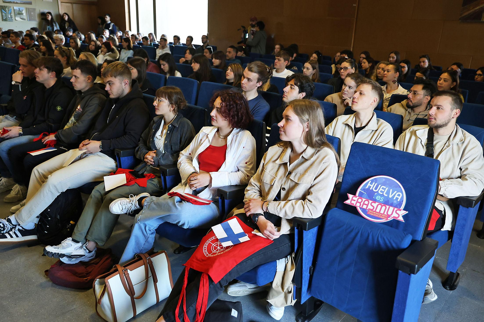 Imágenes de la bienvenida a estudiantes Erasmus de la Universidad de Huelva