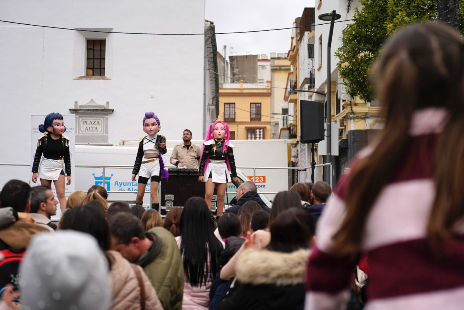 Fotos de las campanadas infantiles en la Plaza Alta de Algeciras