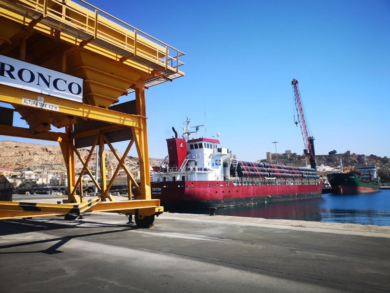 J. Ronco & Cía, consignataria en el puerto almeriense del buque que realizaría los envíos de hortalizas