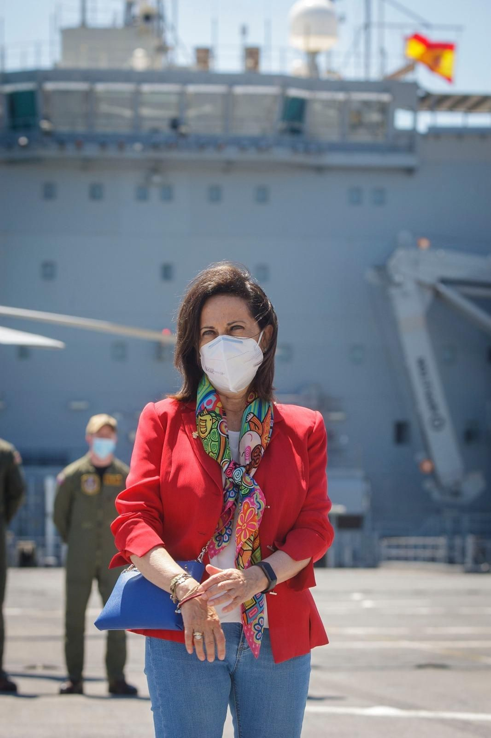Visita de la Ministra de Defensa a Rota: el USS ‘Hershel Woody Williams’ y en Centro de Supervivencia de la Armada