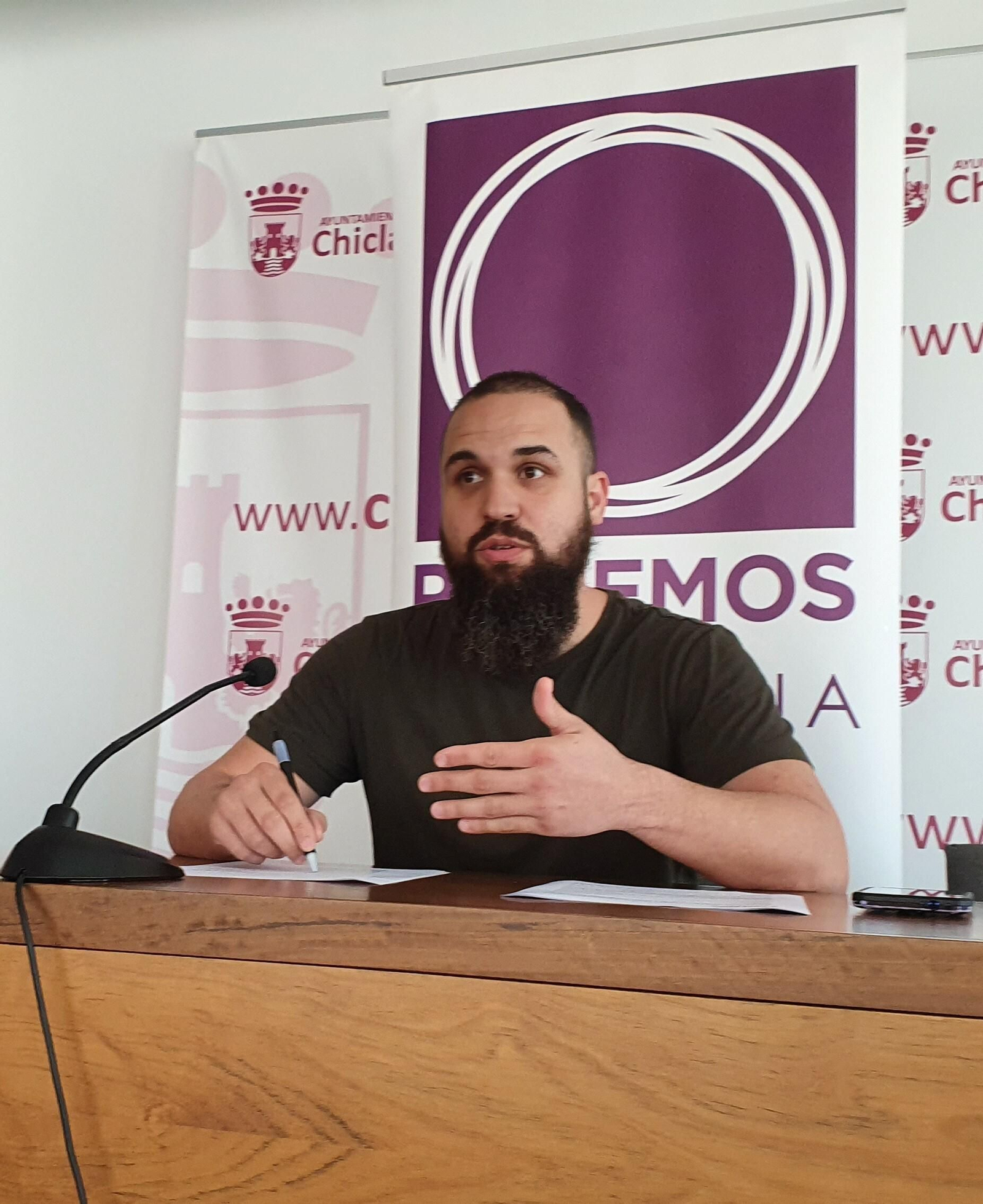 El portavoz municipal de Podemos, Jorge Guerrero. El portavoz municipal de Podemos, Jorge Guerrero.