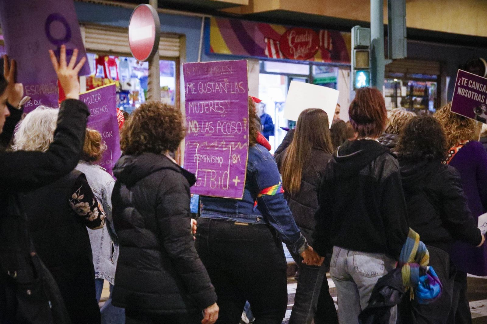 Las imágenes de la manifestación realizada por Asamblea Feminista 8M en Almería