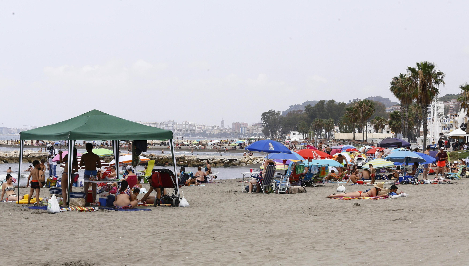La playa de Pedregalejo.