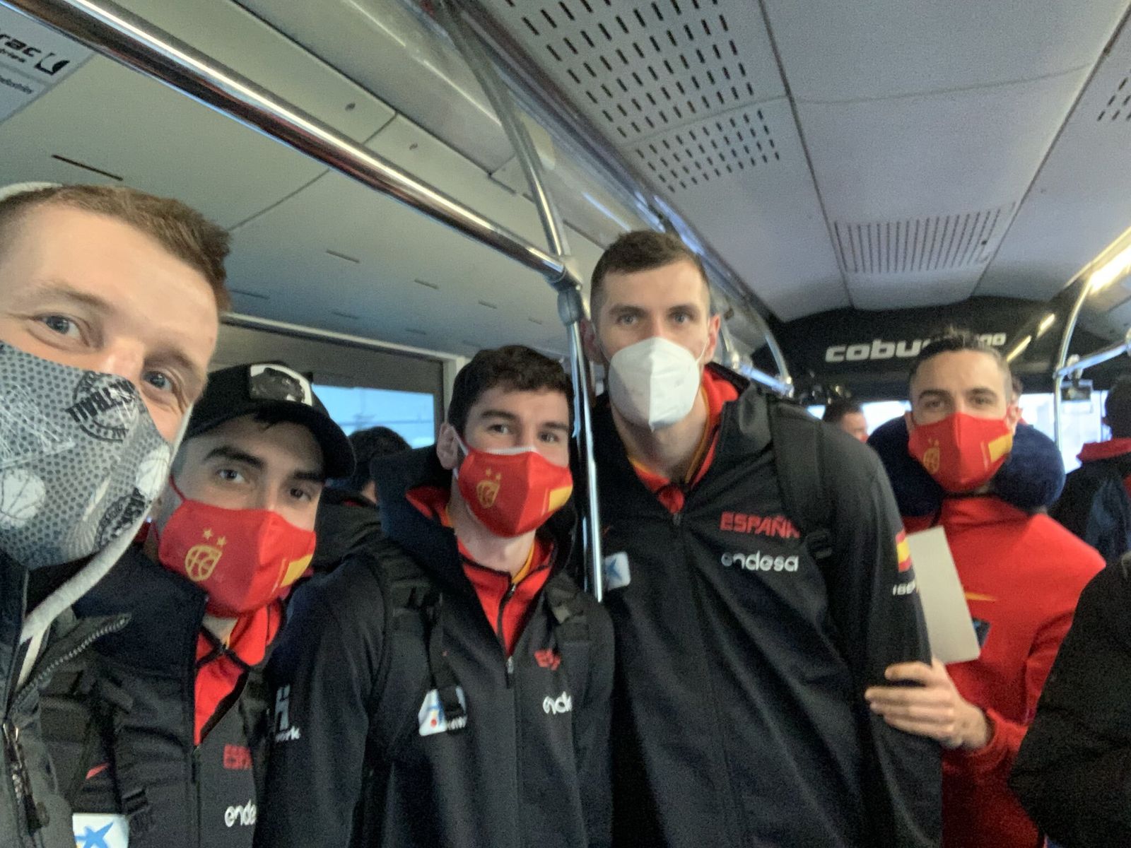 Waczynski, con Jaime, Brizuela, Guerrero y Alonso.