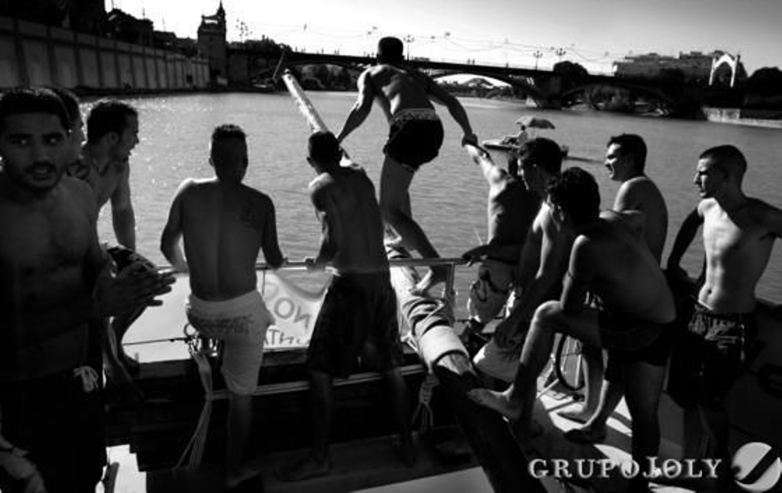 La cucaña de Triana, un clásico de la Velá.

Foto: Juan Carlos Muñoz