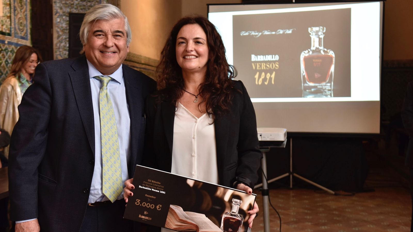 Manuel Barbadillo (presidente de Bodegas Barbadillo) y Nélida Leal.