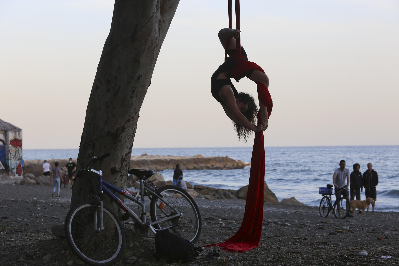 Las fotos de las concentraciones en el paseo marítimo de Málaga
