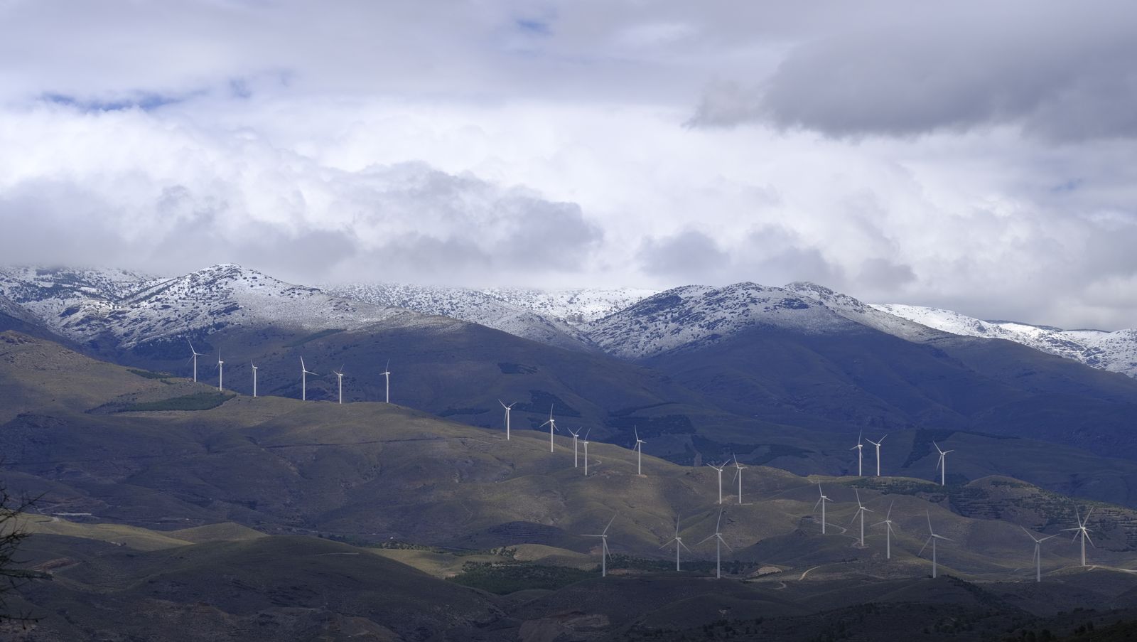 Imágenes del temporal de nieve en la provincia de Almería.