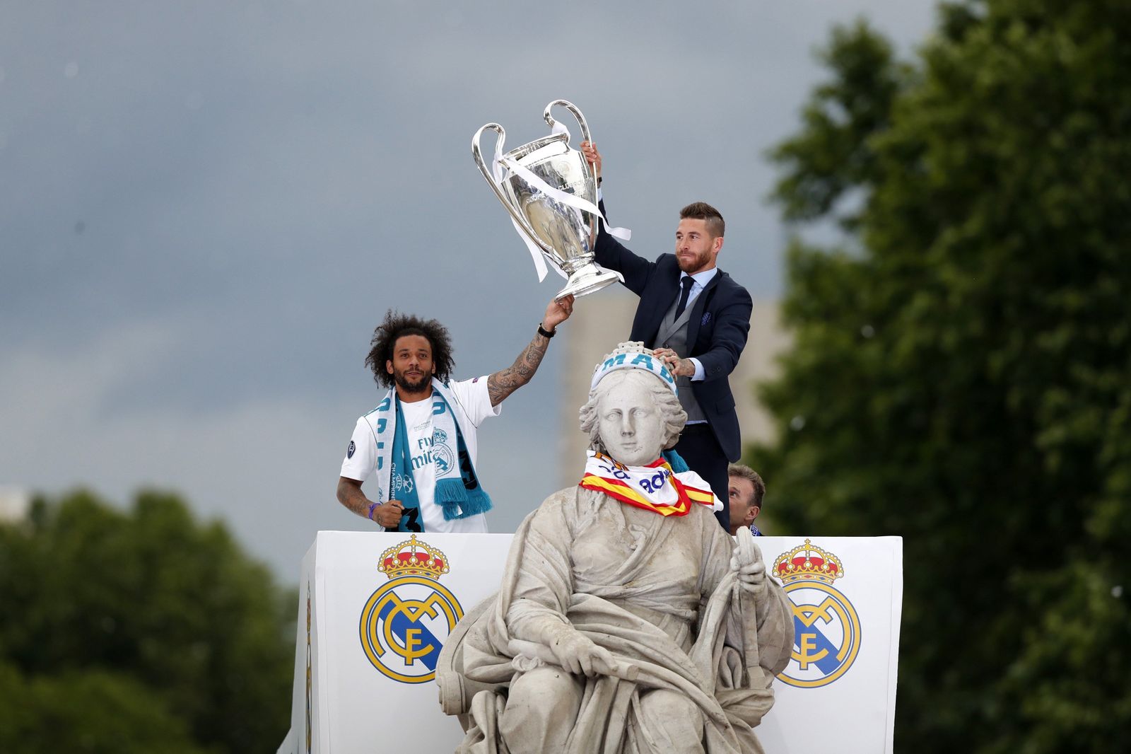 El Real Madrid celebra su decimotercera Champions