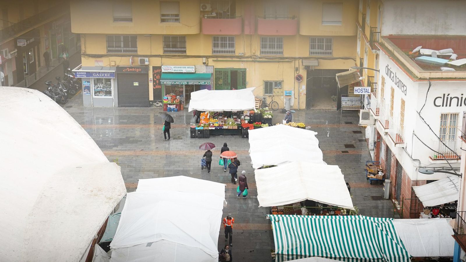 Llueve sobre mojado: Fotos de la borrasca Martinho a su paso por Algeciras