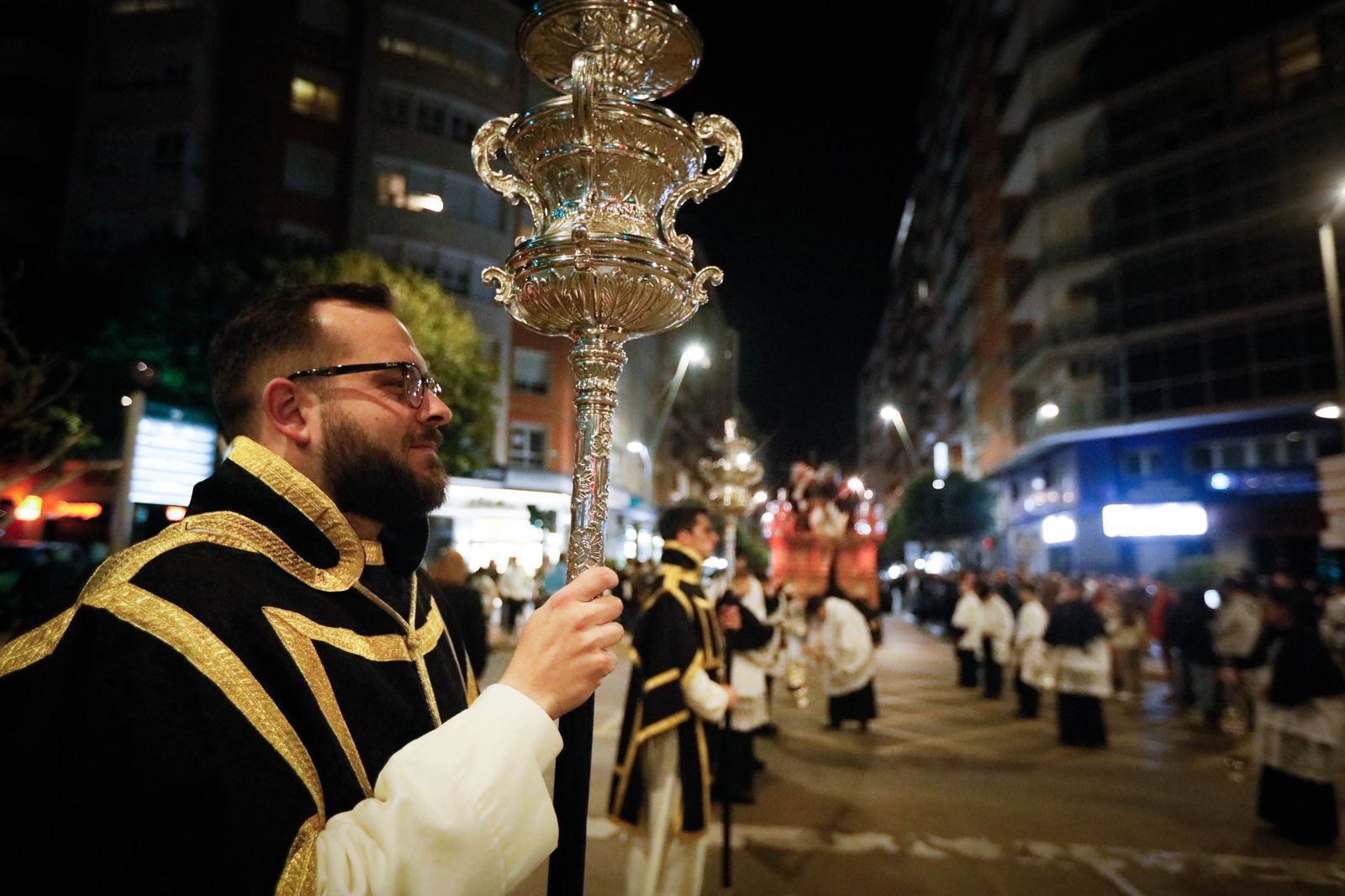 La procesión de La Caridad de Almería, en imágenes