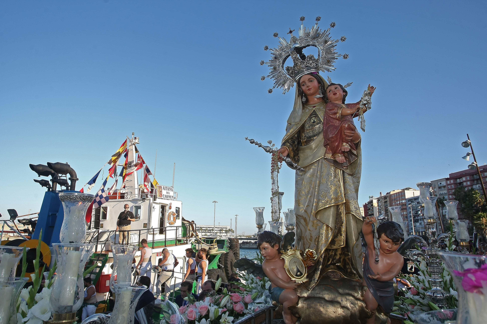 Imágenes de la Virgen del Carmen en Algeciras