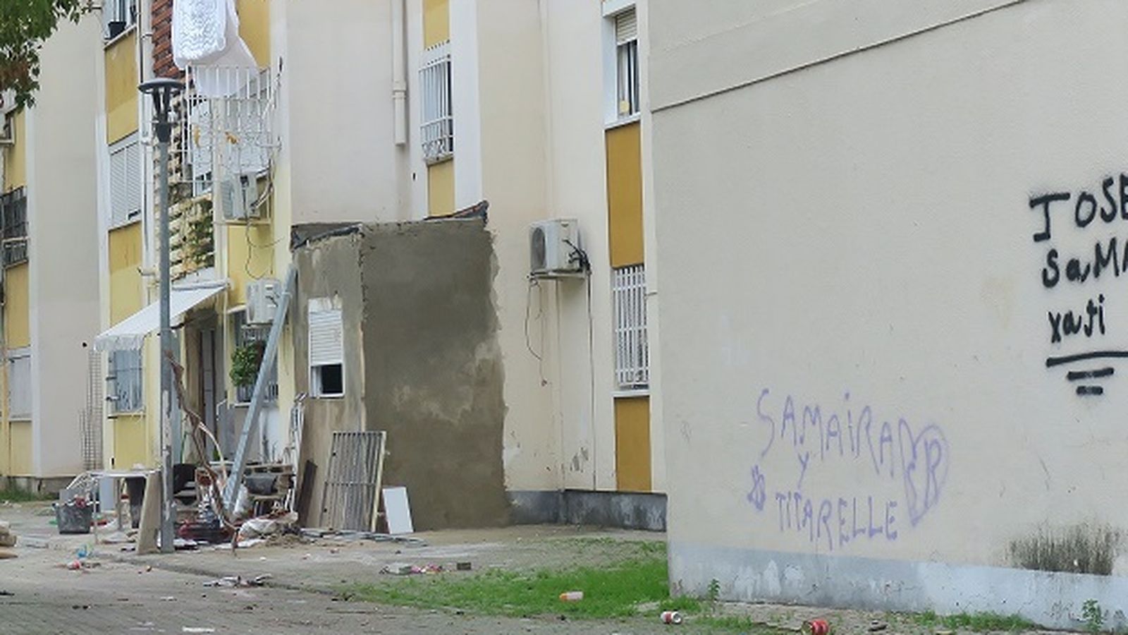 Habitación ilegal en la zona de los Amarillos, en la barriada de Murillo.