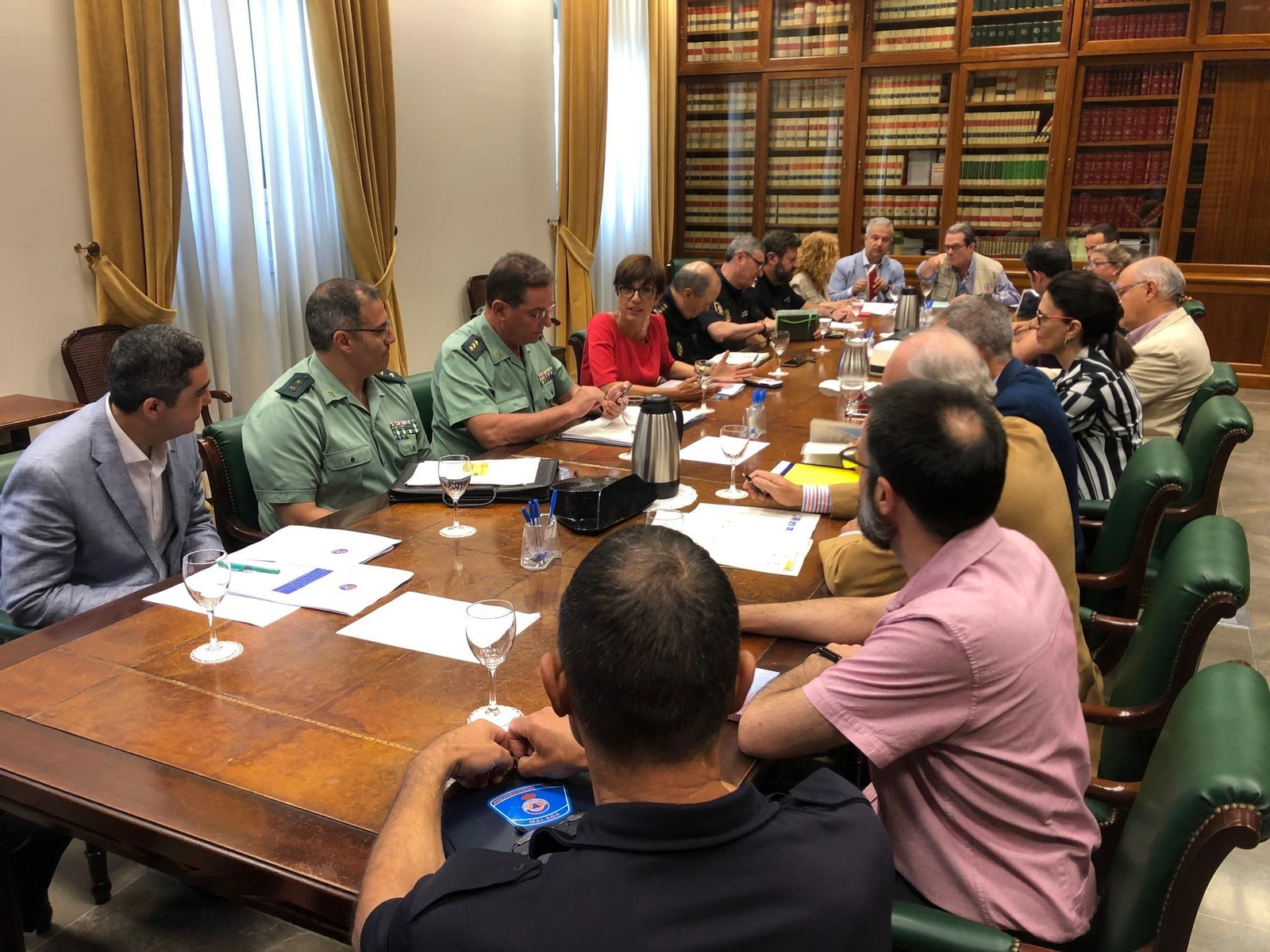 Reunión para el dispositivo en la Operación Paso del Estrecho en Málaga.