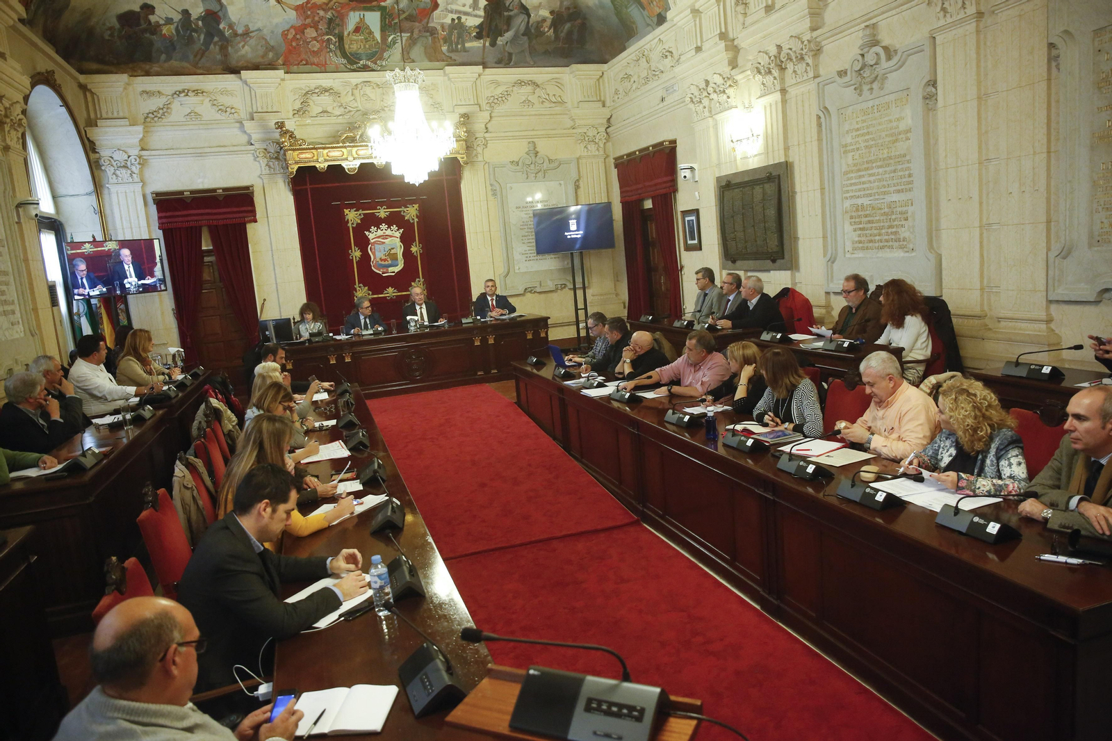 Reunión ayer del Consejo Social de Málaga.