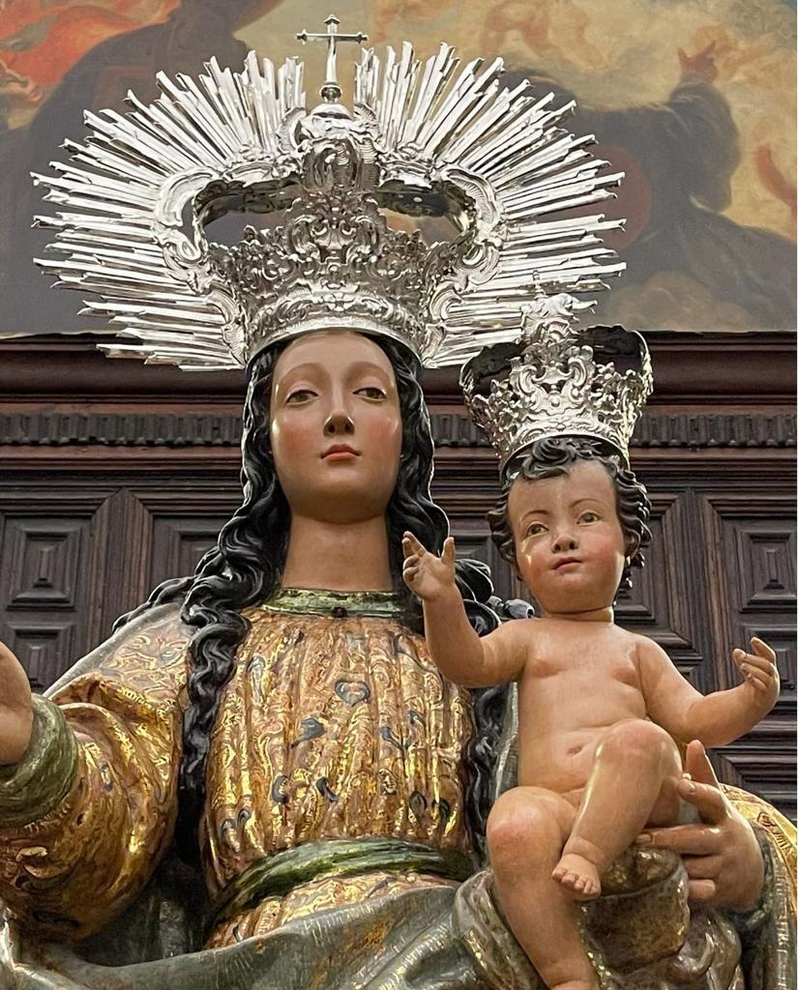 La Virgen del Rosario, titular de la Hermandad de la Corona.