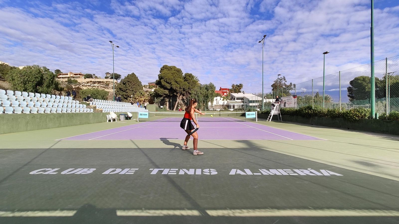 Sofía Fernández, ganadora femenina, durante uno de sus partidos.