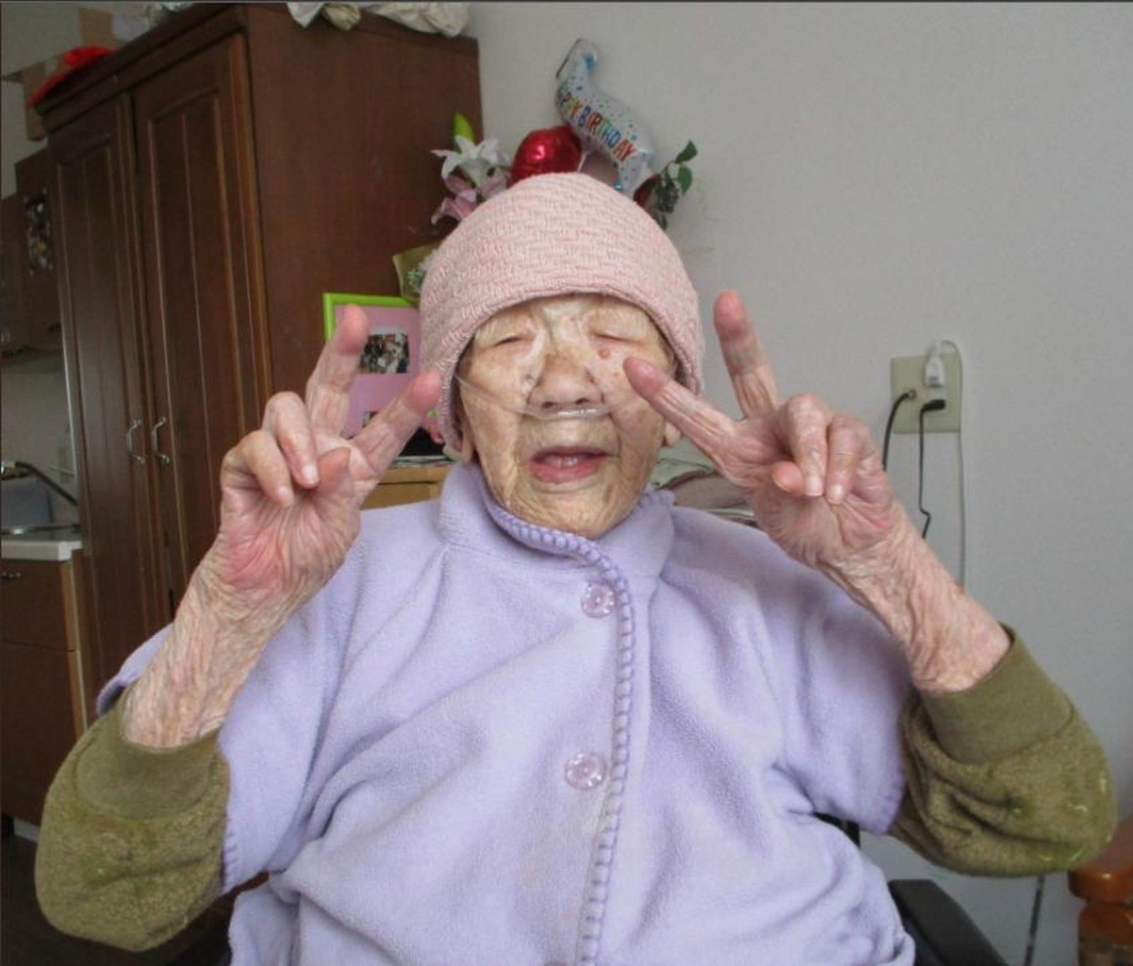 Kane Tanaka, la persona más anciana del mundo.