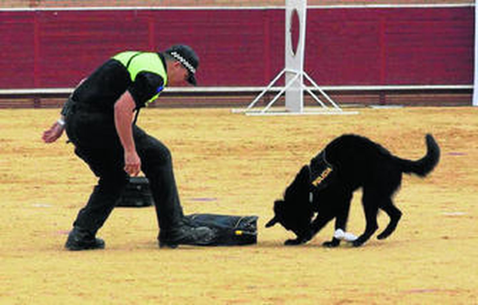 Grial, en un momento de la exhibición en Córdoba.