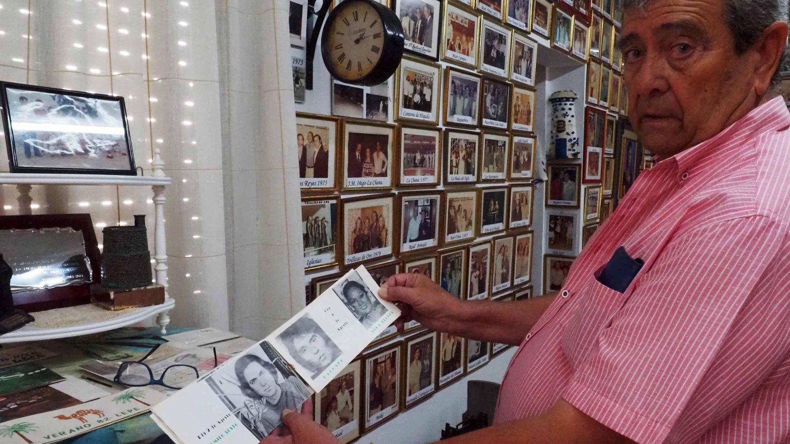Manuel Santana Gómez, conocido como Manolo Castillo, en la Casa Museo de Lepe