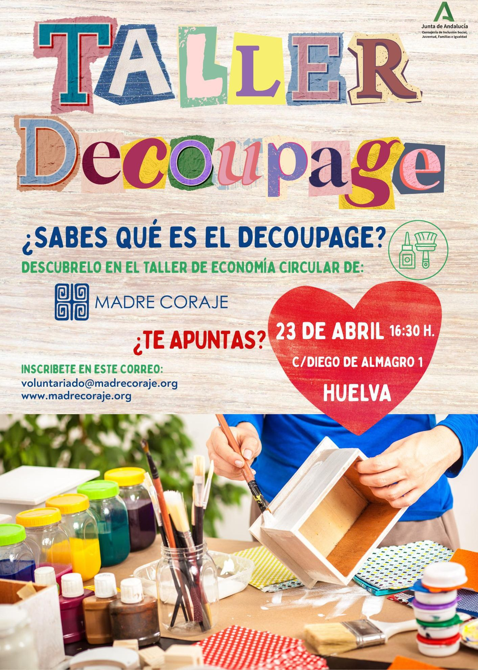 Cartel de la actividad.