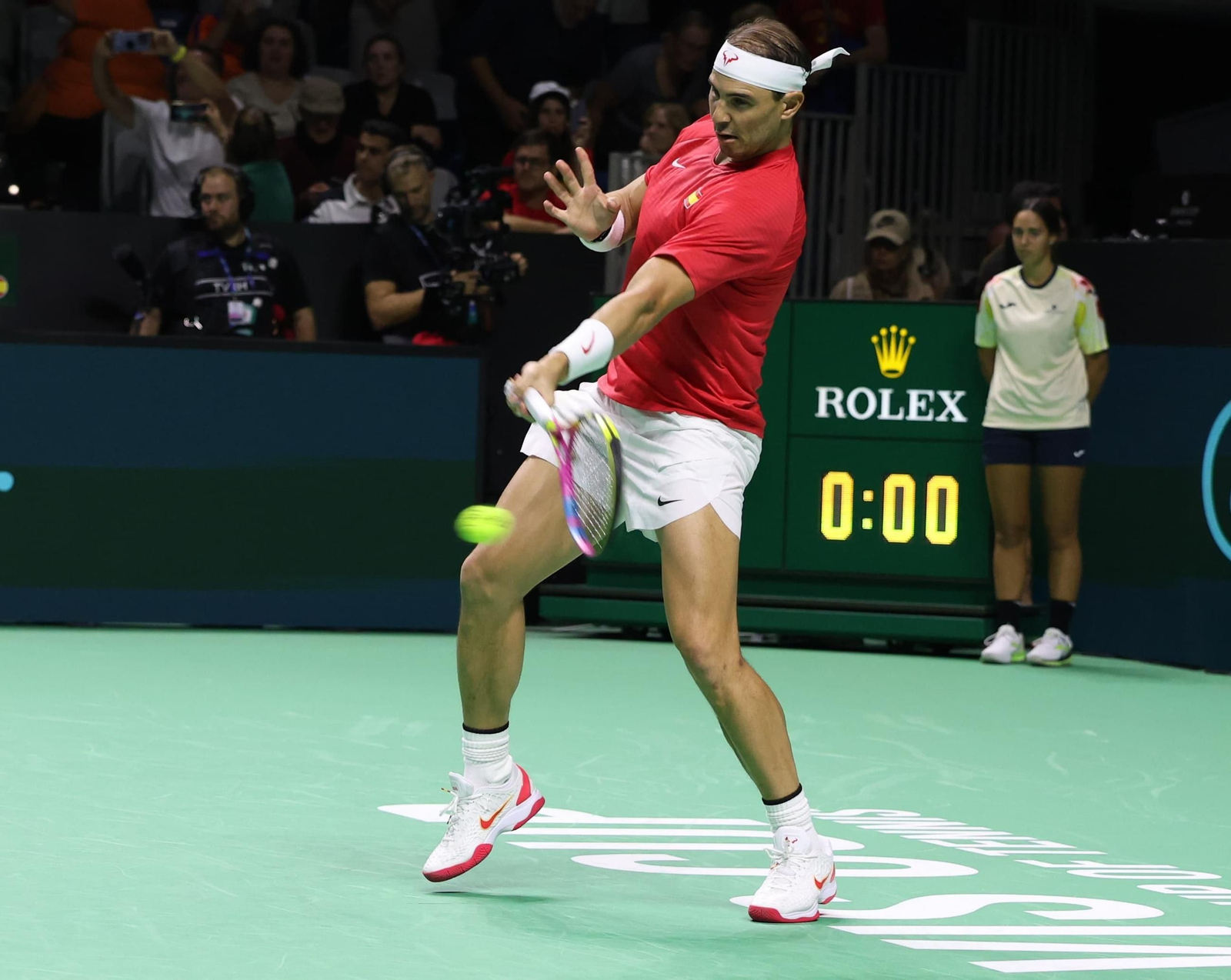 Las fotos del Rafa Nadal-Van de Zandschulp de la Copa Davis en Málaga
