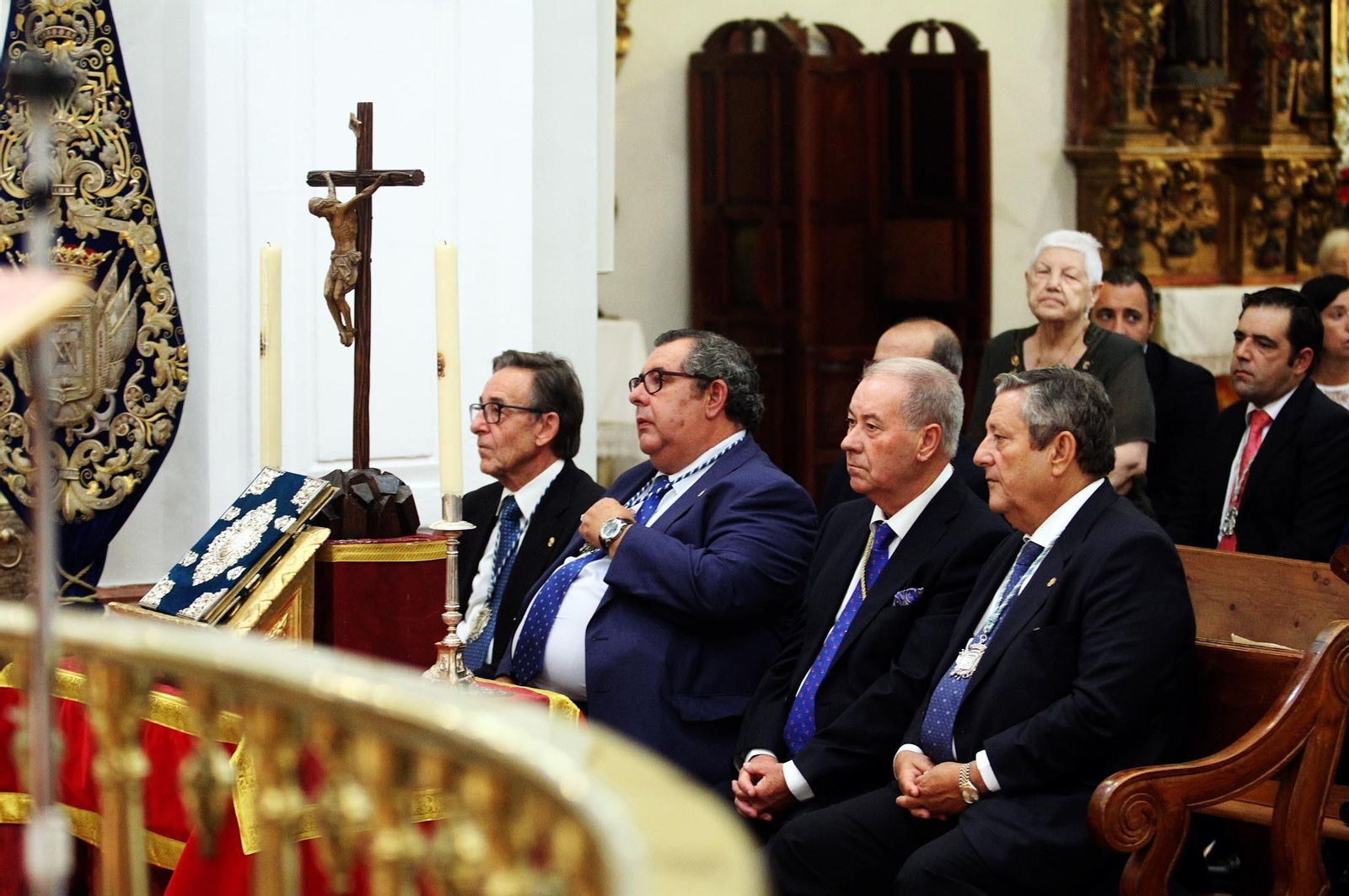 Misa ante la Virgen de La Cinta presidida por el obispo de Huelva, José Vilaplana, en la Catedral