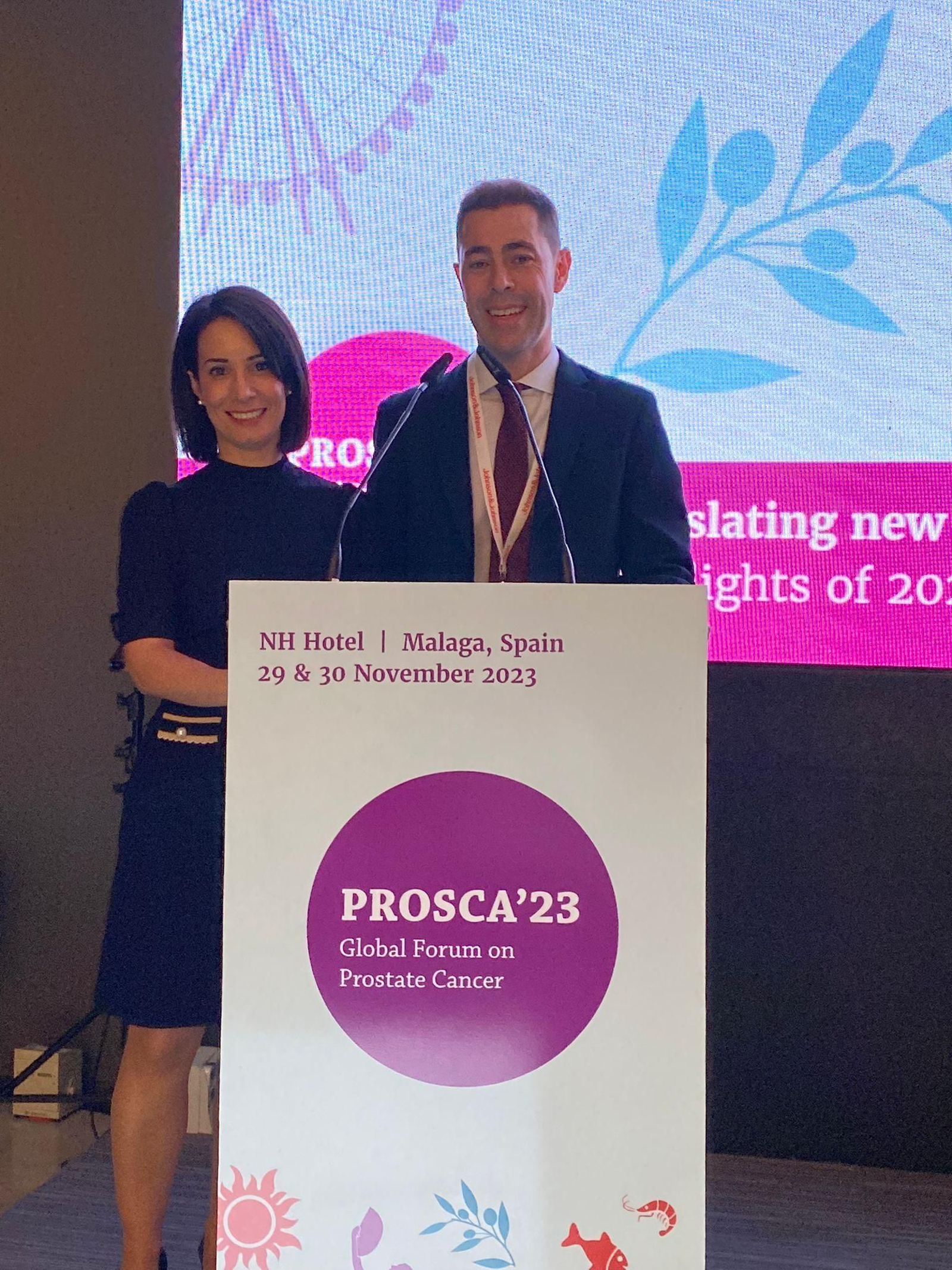 Bernardo Herrera y Elena Castro, este miércoles, en la inauguración.