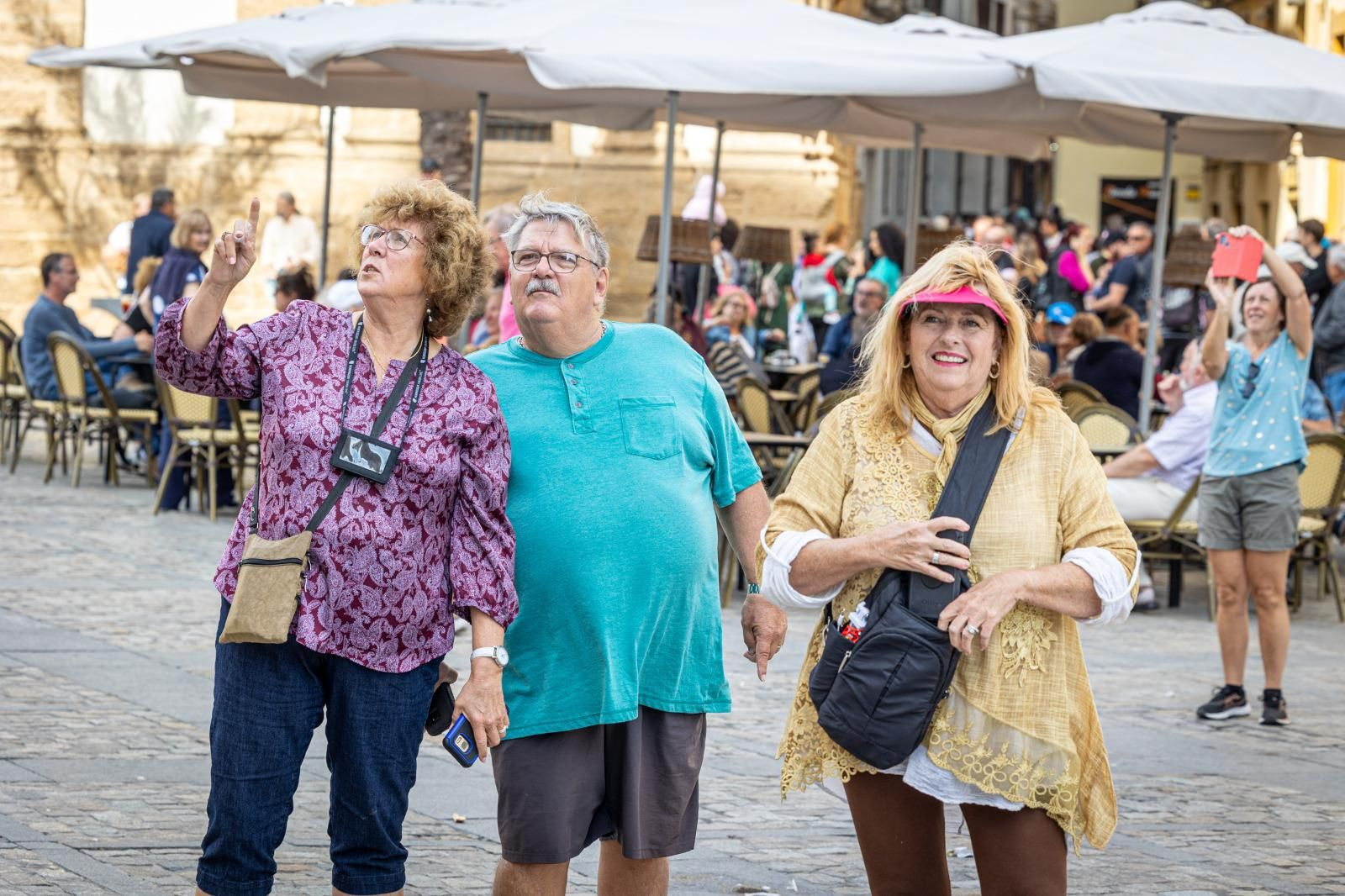 Turistas y cruceros este martes en Cádiz