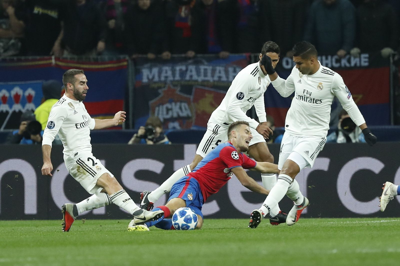 El CSKA de Moscú-Real Madrid, en imágenes
