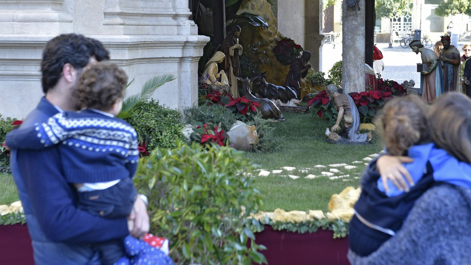 Belén en el arquillo del Ayuntamiento.