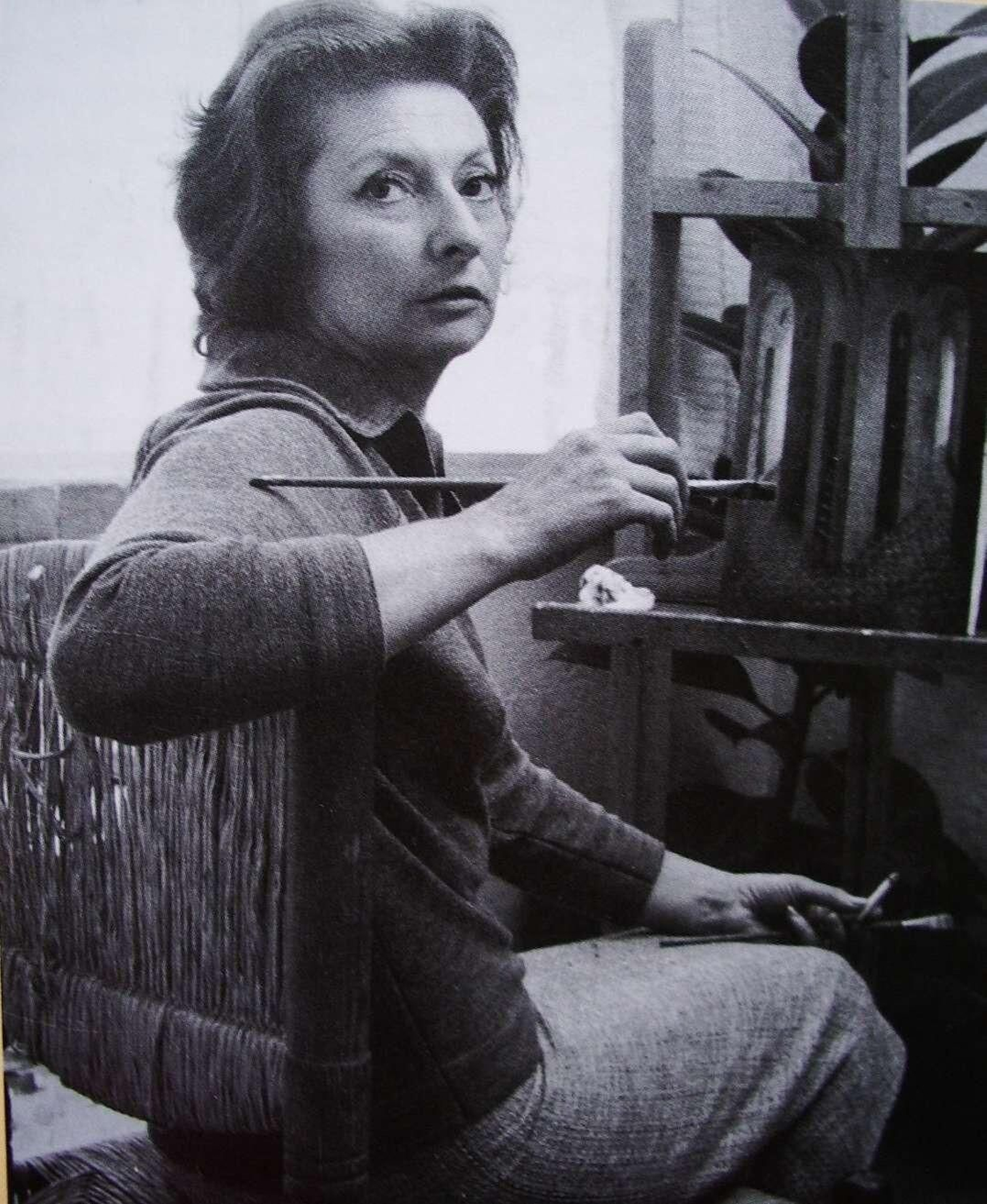 Remedios Varo fotografiada por Kati Horna.