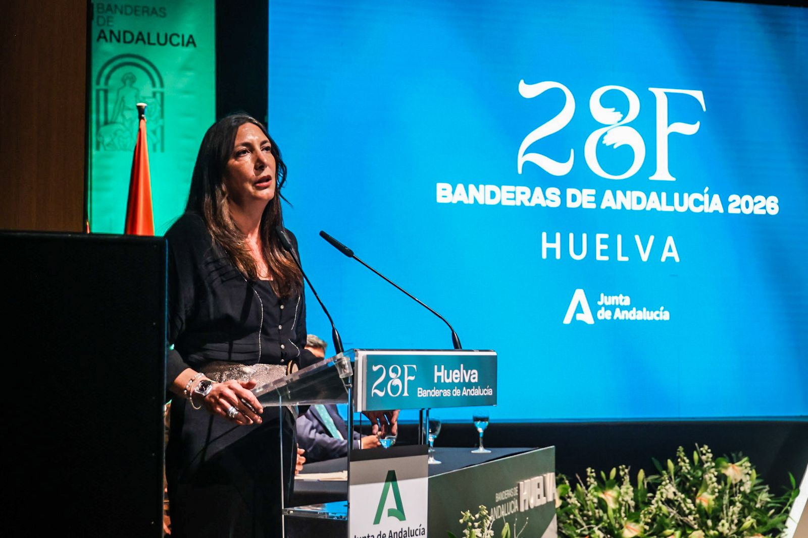 Fotografías del acto de entrega de las Banderas de Andalucía con motivo del 28F