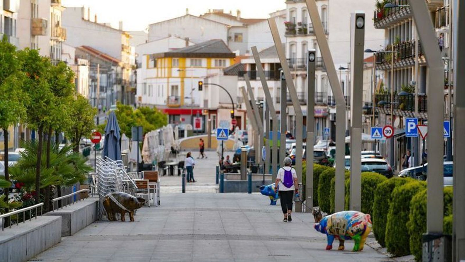 Bulevar de Villanueva de Córdoba en Pozoblanco.