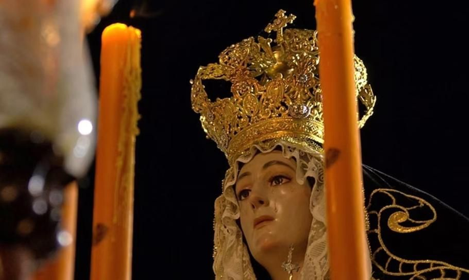 Una de las vírgenes dolorosas que procesionan en Andújar cada año. Una de las vírgenes dolorosas que procesionan en Andújar cada año.