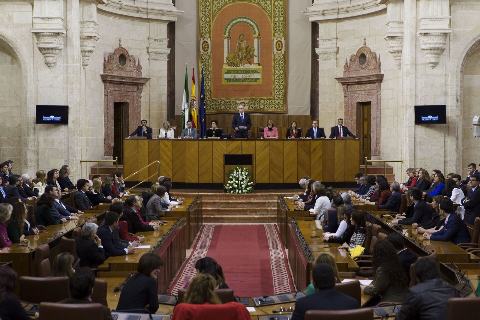 Salón de plenos del Parlamento de Andalucía durante una sesión celebrada en la pasada legislatura.