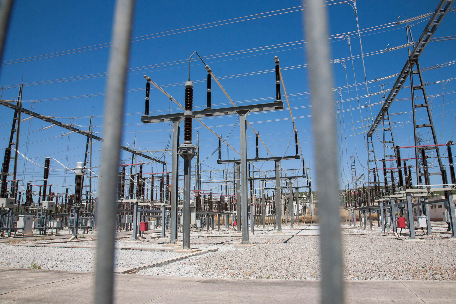 Subestación eléctrica de Caparacena, en Almería