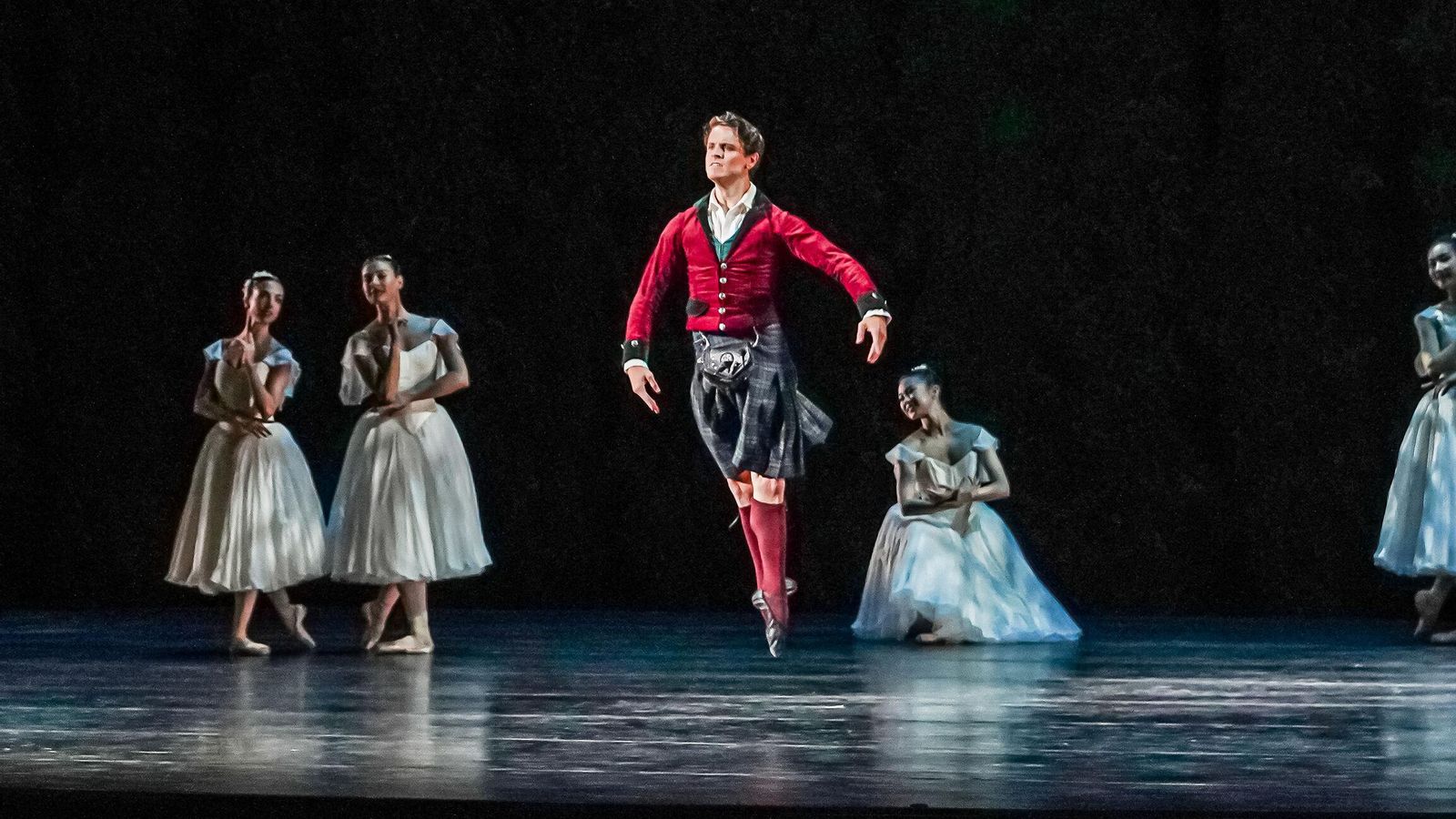 Yanier Gómez, durante el ballet.