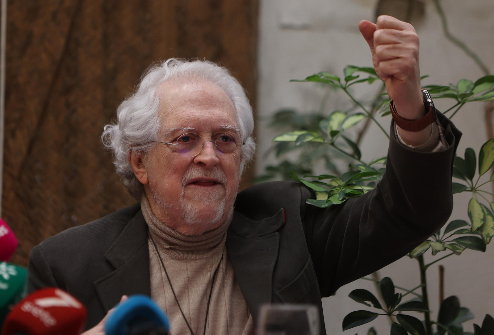 Alejandro Rojas Marcos, este martes en su casa.