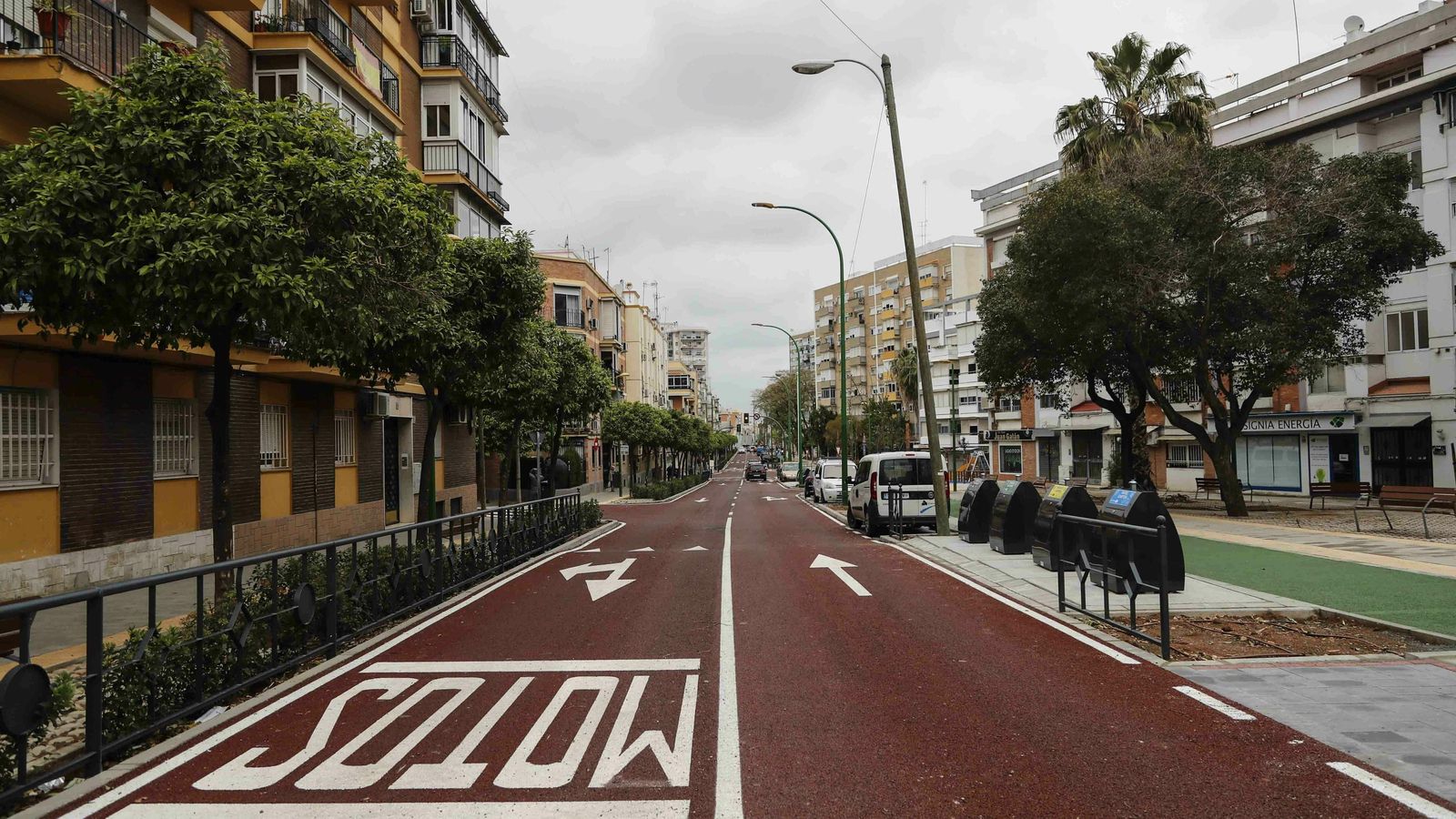 La Avenida del Greco tras su reforma.