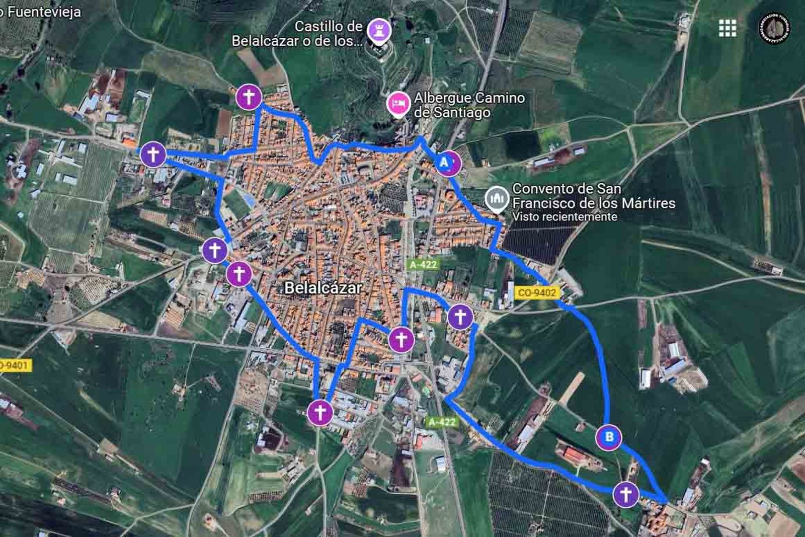 Ruta de los emblemas y cruces de la historia de Belalcázar