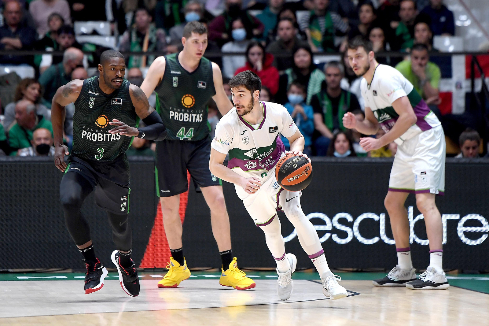 Darío Brizuela, en el duelo en el Olímpic de Badalona.