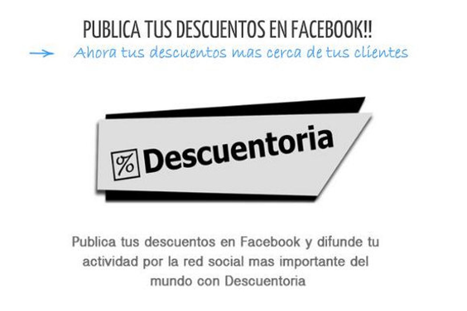 Descuentoria, una forma sencilla de crear cupones en Facebook