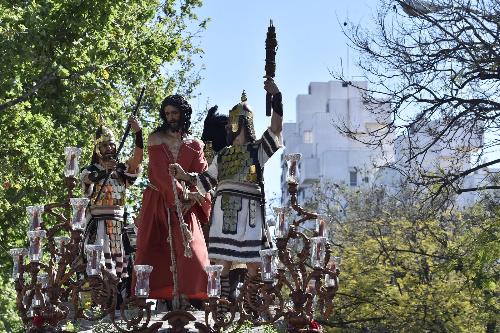 El Señor de la Esperanza durante su salida del pasado Sábado de Pasión.