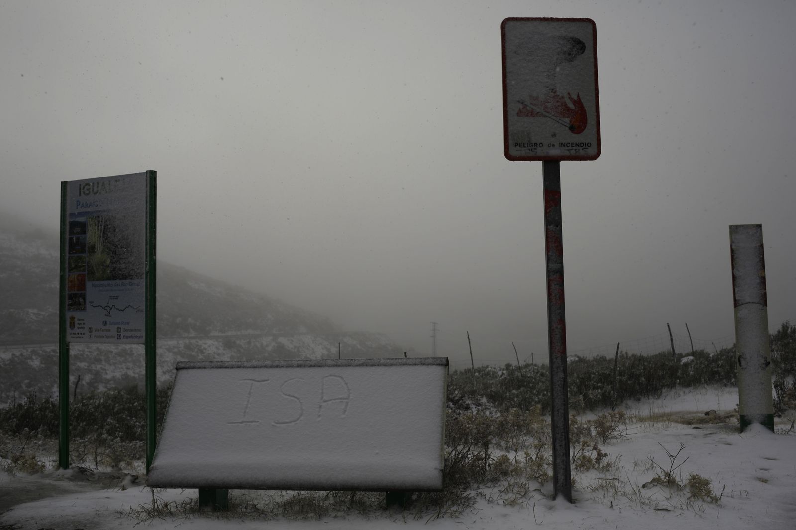 La nevada en el interior de Málaga, en imágenes