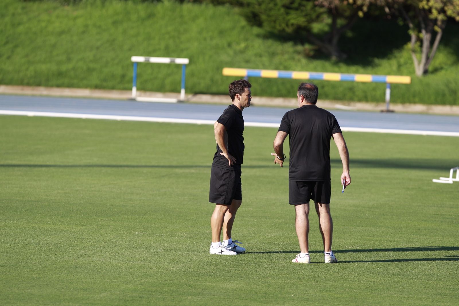 Imágenes del primer entramiento de la U.D. Almería en la Liga Santander, temporada 2022-2023